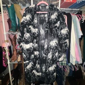 Wrangler Black and White Teddy Jacket